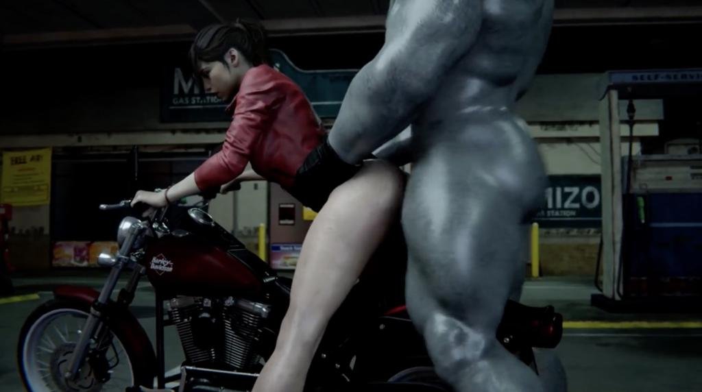 【3D合集】生化危机:克莱尔阿什利双飞骑乘,巨根深喉口交激情四射